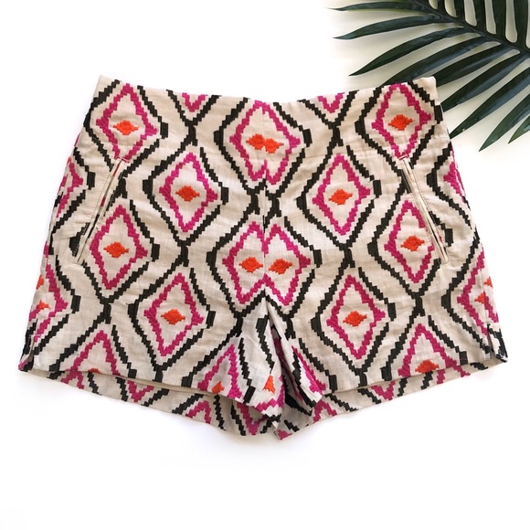 LOFT Pants - LOFT embroidered linen Riviera shorts